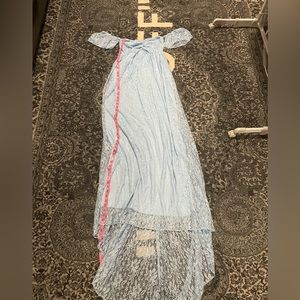 Blue Floral Lace Dress